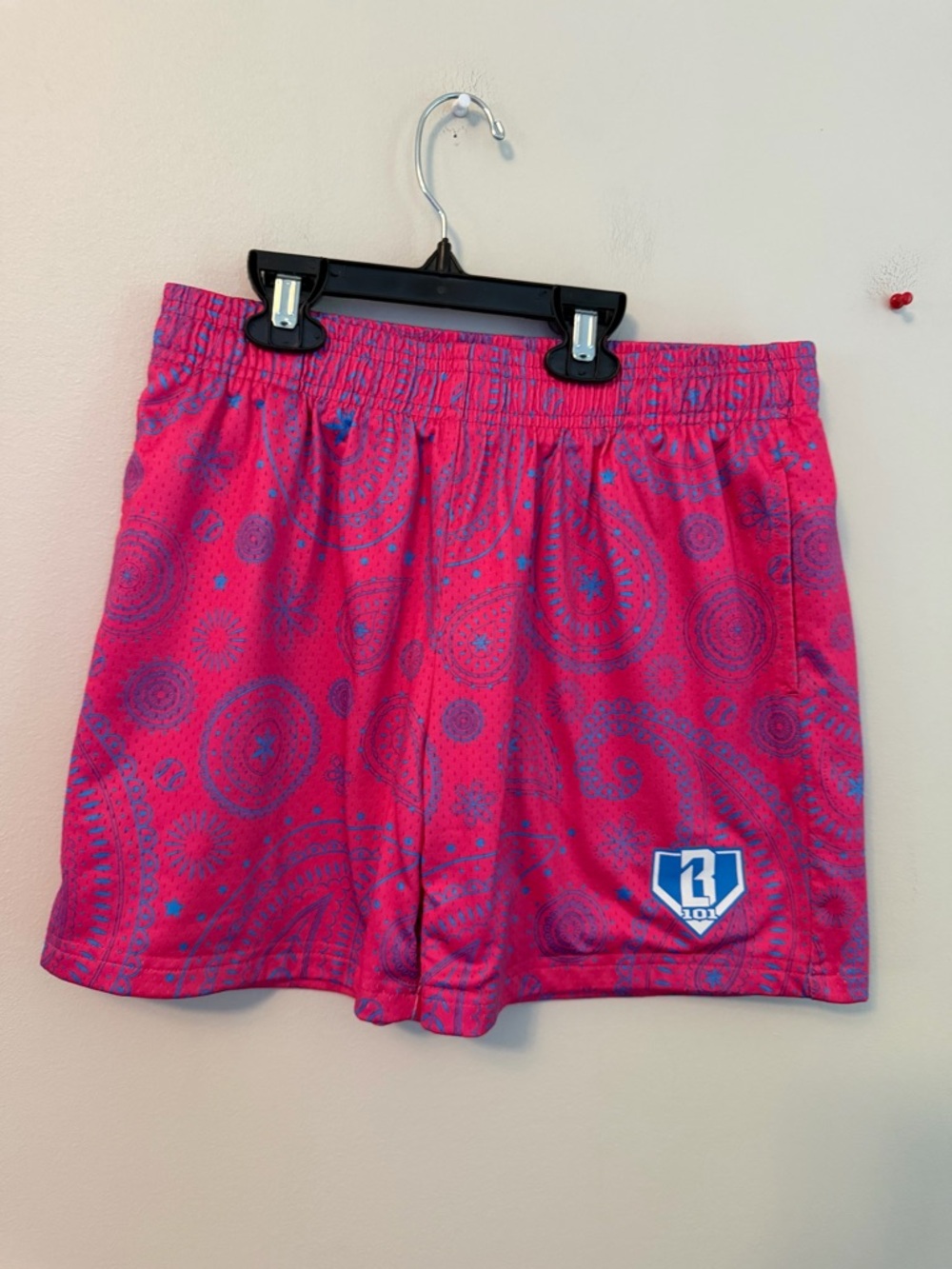 Baseball Lifestyle 101 Pink Paisley Shorts